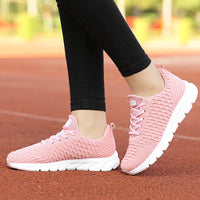 Women Flying Weave Breathable Soft Casual Sneakers Ladies Non-Slip Jogging Shoes Fashion Lightweight Running Shoes