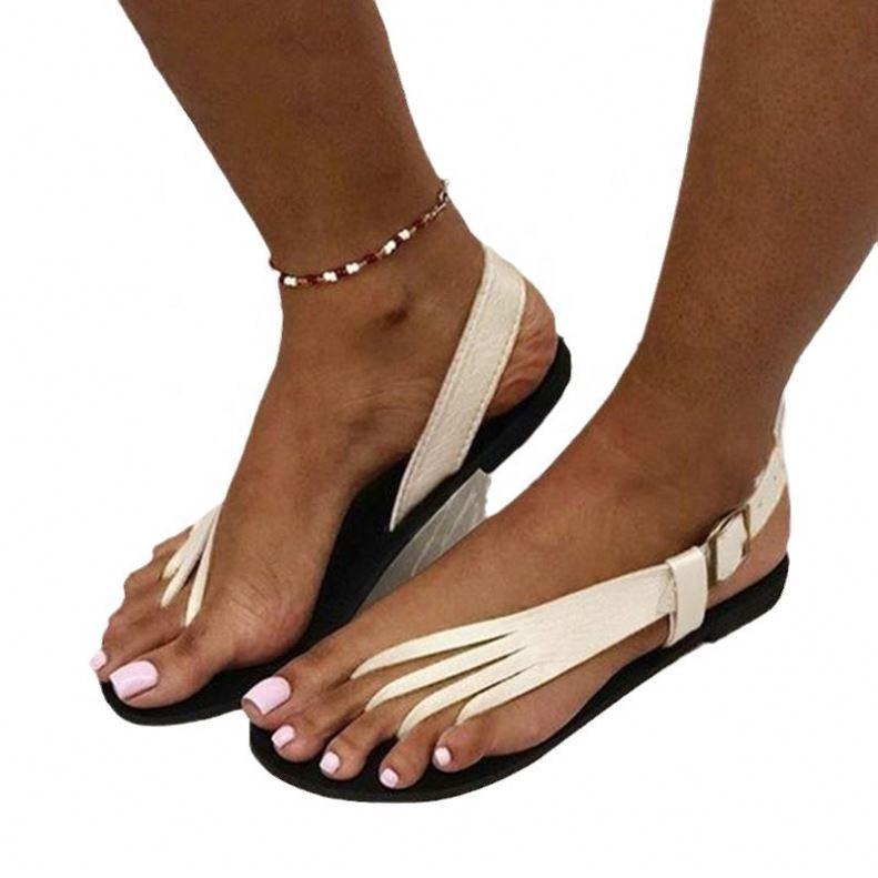 Women Slippers Buckle Flat Sandals Fashion Outdoor Beach Shoes New Casual Flip Flops Metal Claw Slippers Slides Women Natalia Home Fashion    Natalia Home Fashion