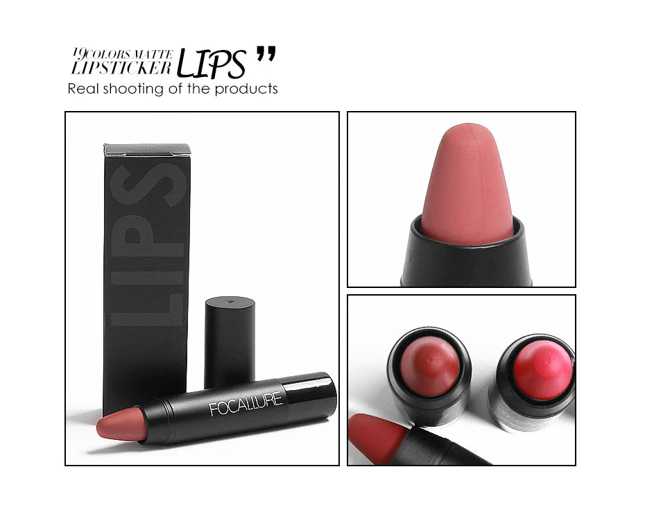 Matte Lipstick many Colors Waterproof Matte Lipsticks Soft Texture Lip Stick Cosmetic Sext Red Nude Lip Makeup