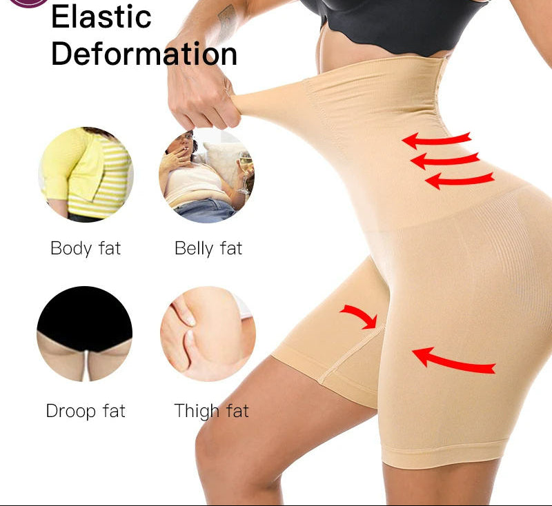 Women High Waist Shaper Shorts Breathable Body Shaper Slimming Tummy Underwear Panty Shapers