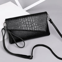 Women Flap Messenger Bags Crocodile pattern Design Shoulder Bags PU Leather Lady Fashion Handbags Vintage Crossbody Bag
