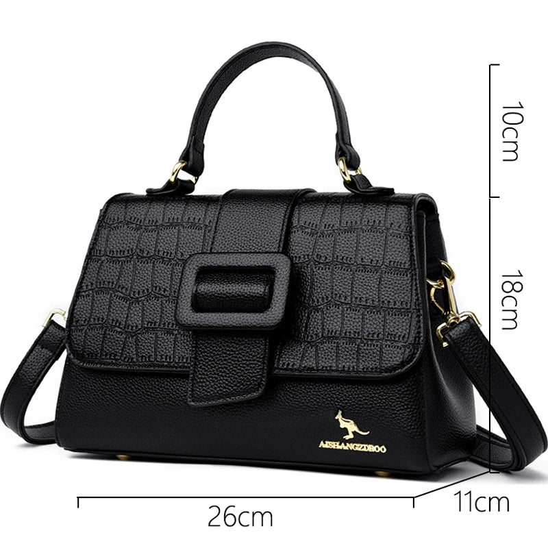 Large Capacity Casual Tote Bag Leather Shoulder Crossbody Bags for Women Designer Handbag