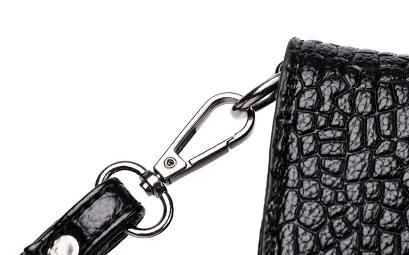 Women Flap Messenger Bags Crocodile pattern Design Shoulder Bags PU Leather Lady Fashion Handbags Vintage Crossbody Bag
