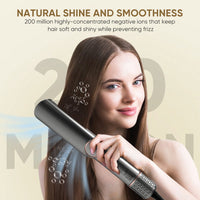 2-in-1 High Speed Ceramic Hot Airflow Hair Straightener Blow Dryer LED Display Electric Wet-to-Dry Natalia Home Fashion    Natalia Home Fashion