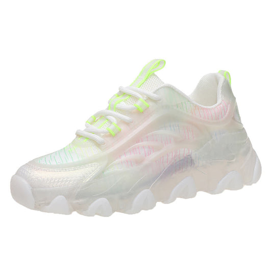 Women's Mesh Dad Shoes Breathable Running Sports Sneakers Hollow out Casual Glow in Dark Chunky Rubber Sole Natalia Home Fashion    Natalia Home Fashion