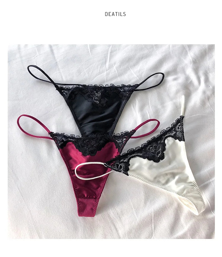 Lace Girls G string Sexy Panties Women Underwear Briefs Hollow Out Thong High Quality Seamless Underpants Lingerie Intimates