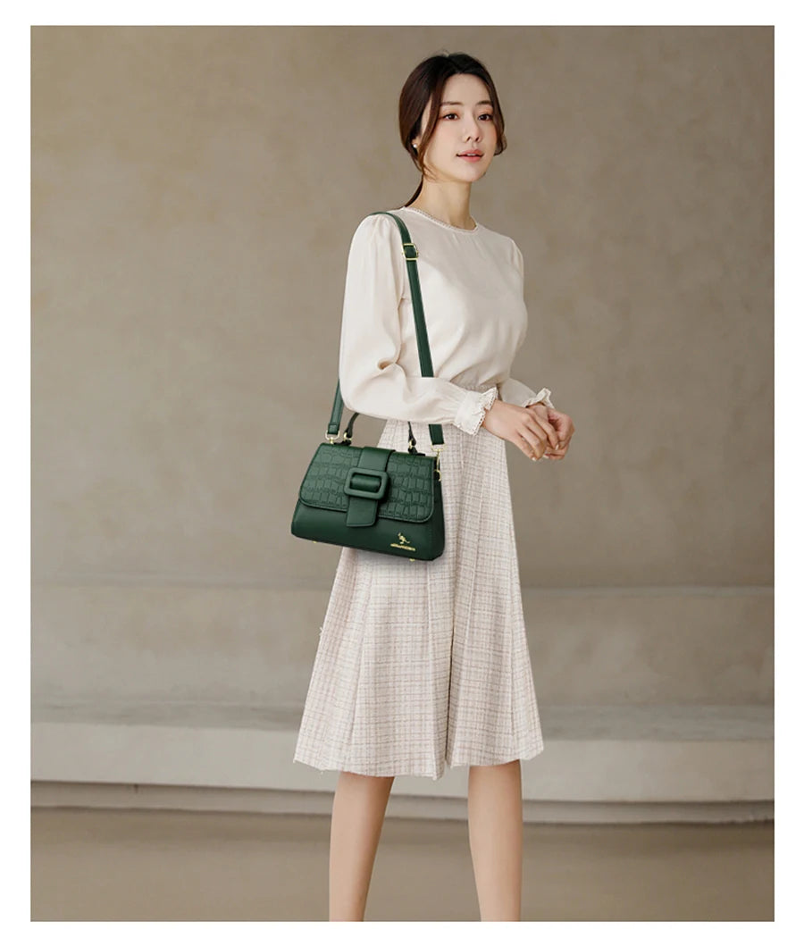 Large Capacity Casual Tote Bag Leather Shoulder Crossbody Bags for Women Designer Handbag