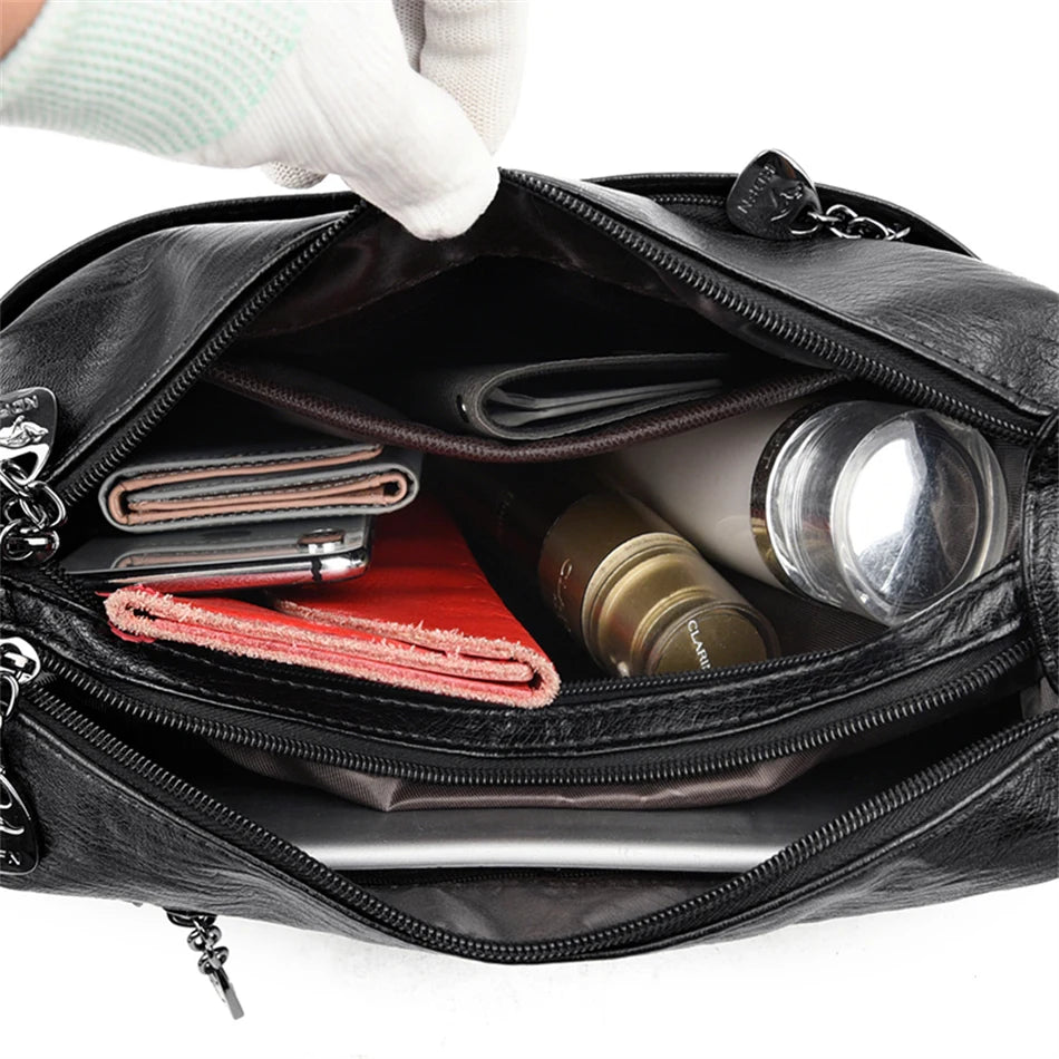 Genuine Brand Leather Sac Luxury Handbags Purses Women Bags Designer Shoulder Crossbody Messenger Bags Female Hand Bag