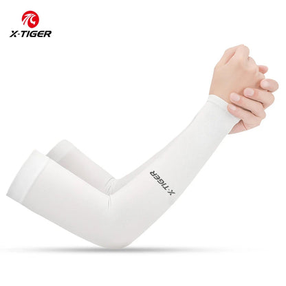 Cycling Arm Sleeves Ice Fabric  Anti-UV Sunscreen Running Cycling Sleeve Outdoor Sport Cycling Arm Warmers Men Women Natalia Home Fashion    Natalia Home Fashion