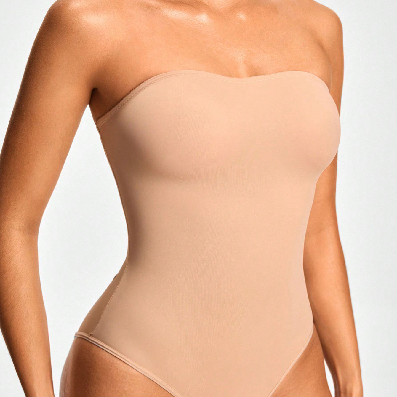 Women Skinny Strapless Tube Playsuit Tight Short Jumpsuit Casual Streetwear Bodice