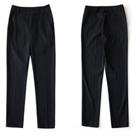 High Waist Formal Ankle Length Pants Women Casual Classic Slim Office Pencil pants Straight Suit Trousers