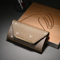 Fashion Elegant Clutch Bag Chain Dinner Bag Bride Bridesmaid Lady Handbag