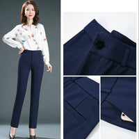 High Waist Office Flare Pants Slim Casual Trousers Stretchy Boot Cut Pants Women Formal Skinny