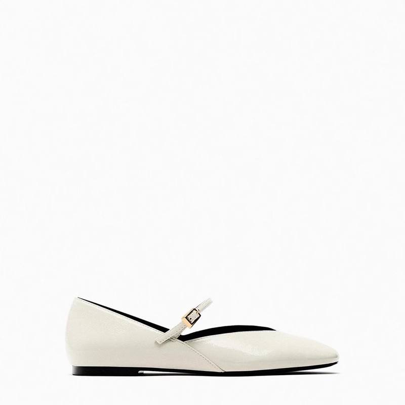 Flats Round Toe Female Ballet Shoes Patent Leather Designer Female Mary Jane Fashion Shoes for Women