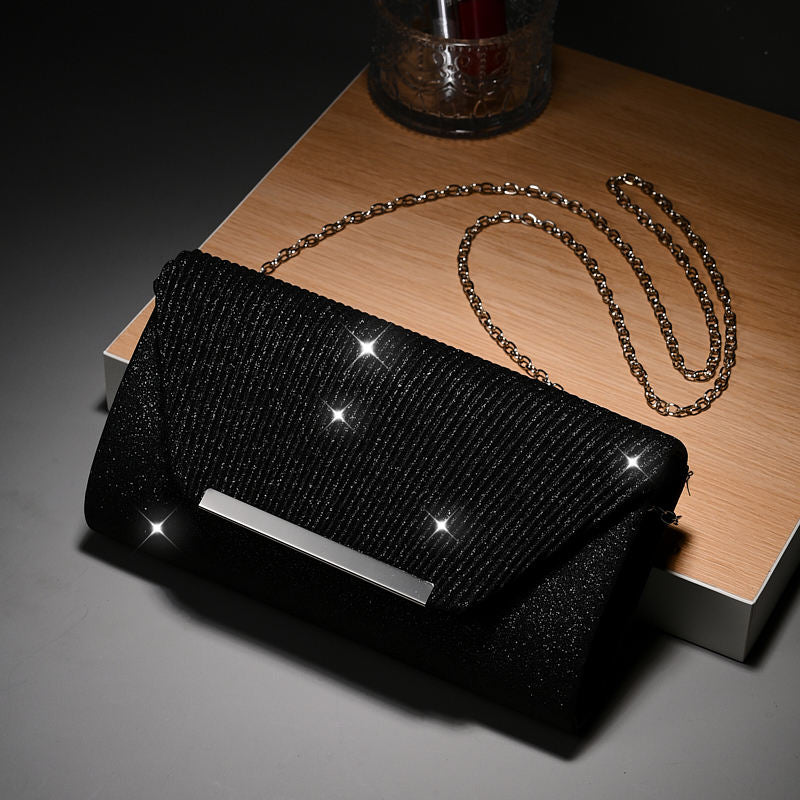 Fashion Elegant Clutch Bag Chain Dinner Bag Bride Bridesmaid Lady Handbag