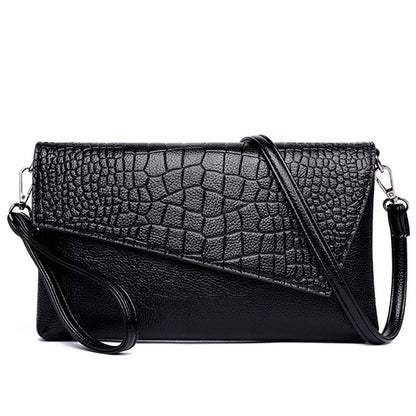Women Flap Messenger Bags Crocodile pattern Design Shoulder Bags PU Leather Lady Fashion Handbags Vintage Crossbody Bag