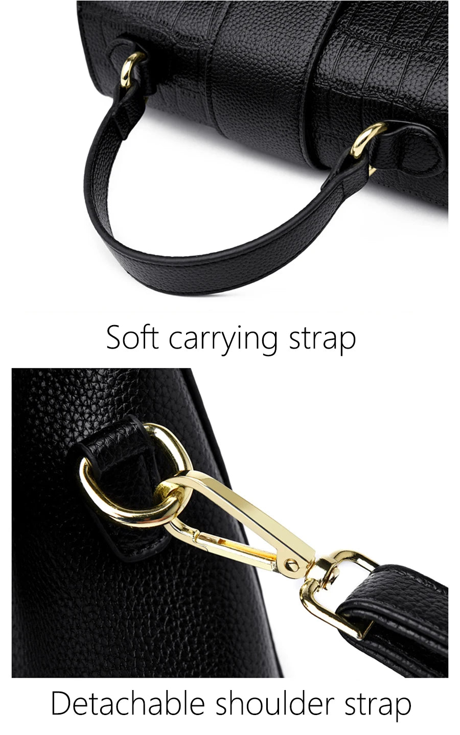 Large Capacity Casual Tote Bag Leather Shoulder Crossbody Bags for Women Designer Handbag