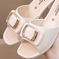 Women's Versatile Sandals - Fashion Thick Sole Flip Flops, Non-Slip Durable Outdoor Slides for Beach/Street Wear - Natalia Home Fashion