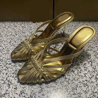 High Heels Summer Women Roman Sandals Casual Elegant Stiletto Breathable Hollow Design Female Party Mules Shoes - Natalia Home Fashion