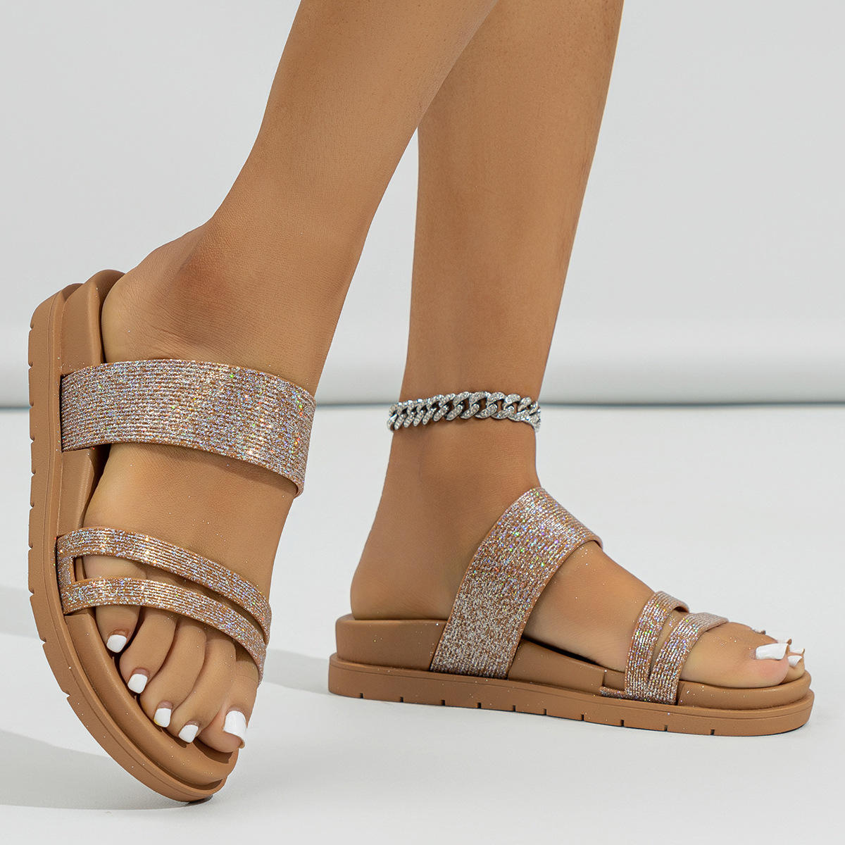 Slippers for Women Plat form Shoe Outside Woman Slippers Slip-resistant Summer Footwear Slides Easy Wears Sandals - Natalia Home Fashion