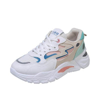 Women's Casual Breathable Leather Sneakers Versatile Flat Heel Shock Absorption Comfortable and Fashionable Shoes