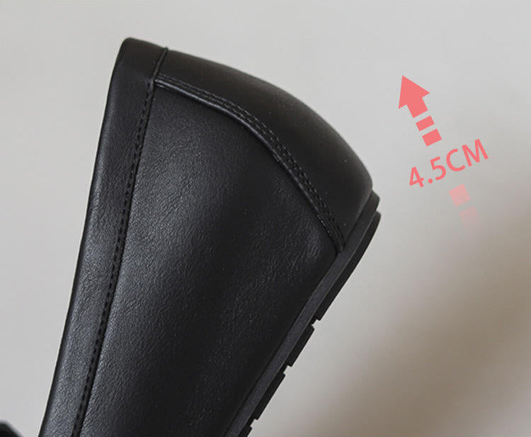 Leather Shoes Woman Slip On Women Flats Moccasins Women's Loafers Mother Shoe