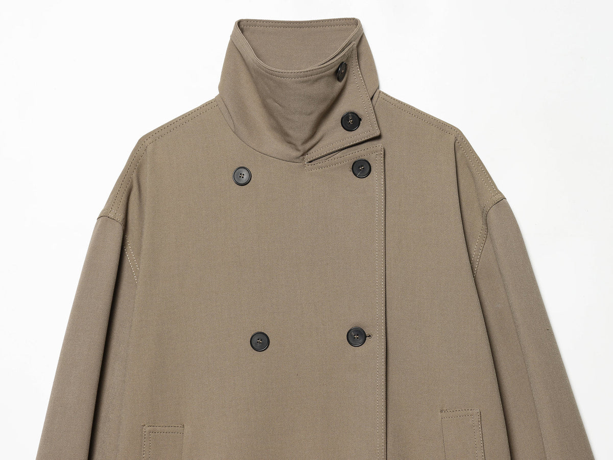 Women Fashion With Belt Double-breasted Trench Coat Women  Office Lady  Long Sleeve Loose Jacket Outerwear Natalia Home Fashion    Natalia Home Fashion