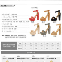 High Heels Ladies Shoes Fashion Women Sandals Sexy Platform Sandals Wedding Women Shoes