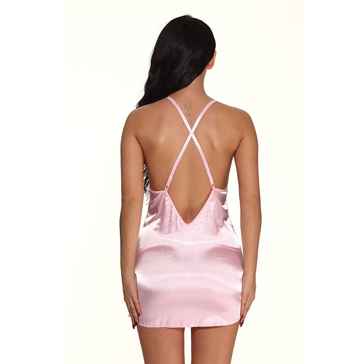 Women Sexy Lace Sling Lingerie Nightwear Robe Baby doll Attractive Sexy Sleepwear Charming Night Dress Sleep Wear