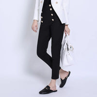 Fashion Women's Trousers New High-elastic Double-breasted Tight-fitting High-waisted Slimming Pants Women's Pants