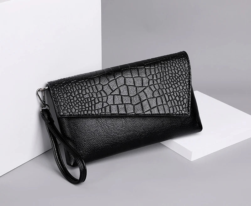 Women Flap Messenger Bags Crocodile pattern Design Shoulder Bags PU Leather Lady Fashion Handbags Vintage Crossbody Bag