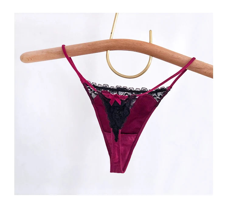Lace Girls G string Sexy Panties Women Underwear Briefs Hollow Out Thong High Quality Seamless Underpants Lingerie Intimates