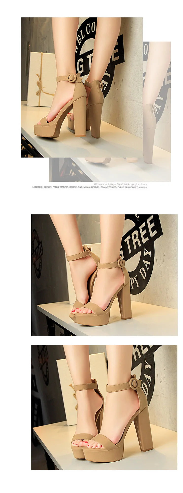 High Heels Ladies Shoes Fashion Women Sandals Sexy Platform Sandals Wedding Women Shoes