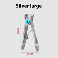 Nail Clippers Wide Jaw Opening Stainless Steel Toe Fingernail Clipper Thick Hard Toenail Cutter Manicure Scissors tools