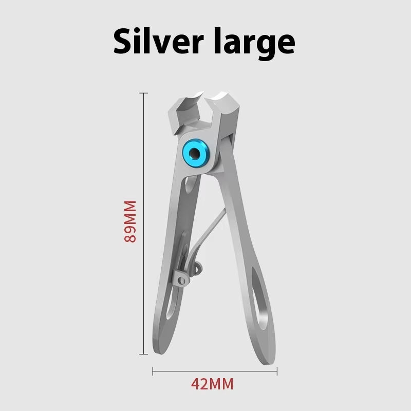 Nail Clippers Wide Jaw Opening Stainless Steel Toe Fingernail Clipper Thick Hard Toenail Cutter Manicure Scissors tools