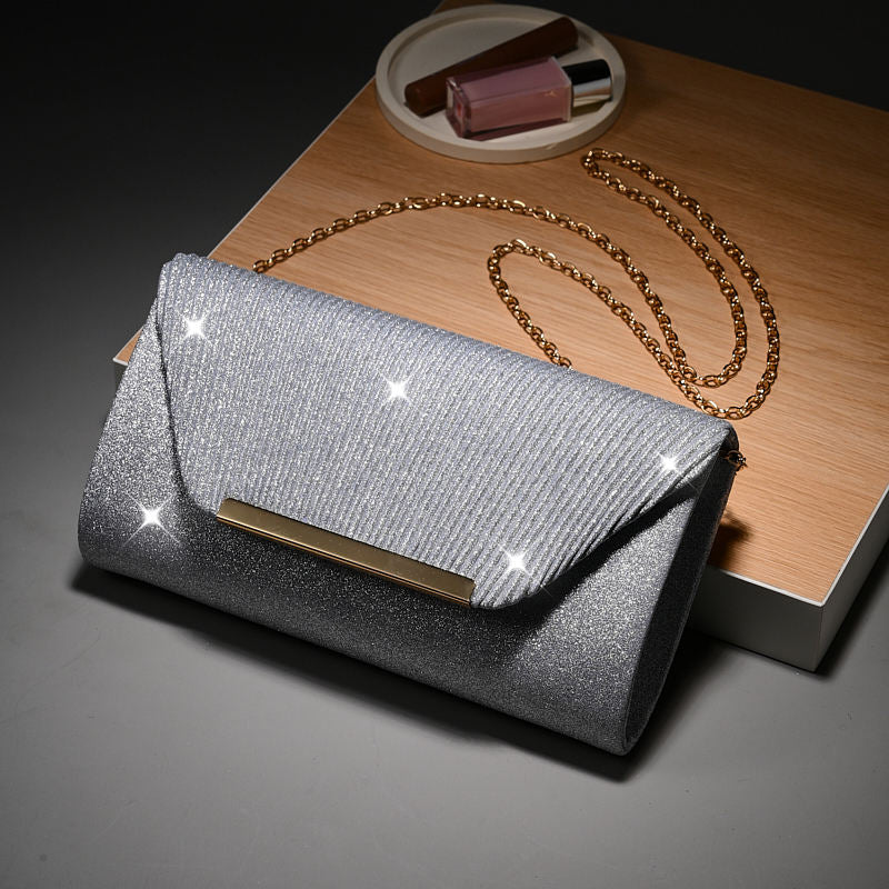 Fashion Elegant Clutch Bag Chain Dinner Bag Bride Bridesmaid Lady Handbag
