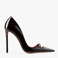 Pointed Metal Buckle Women High-heeled Shoes Fashion Runway Styles Steel Tube Dance Shoes - Natalia Home Fashion