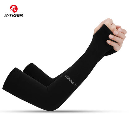 Cycling Arm Sleeves Ice Fabric  Anti-UV Sunscreen Running Cycling Sleeve Outdoor Sport Cycling Arm Warmers Men Women Natalia Home Fashion    Natalia Home Fashion