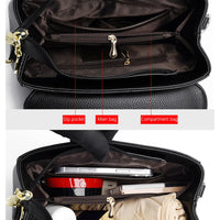 Large Capacity Casual Tote Bag Leather Shoulder Crossbody Bags for Women Designer Handbag