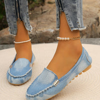 Women Flats Round Toe Thick Bottom Walking Flat Shoes Women New Casual Denim Shoes Spring  Autumn Vintage Chunky Sneakers Women
