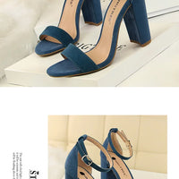 Sexy High Heels Women Pumps Comfort Women Shoes Block Heels Ladies Shoes Buckle Women Heels Female Shoes Women Sandals