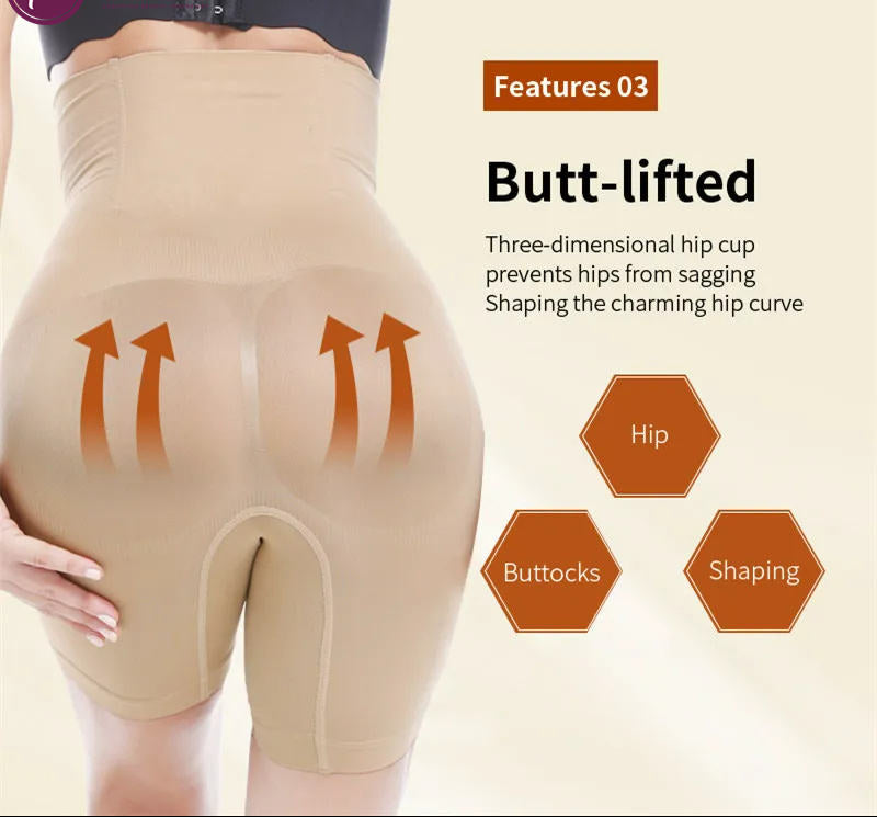Women High Waist Shaper Shorts Breathable Body Shaper Slimming Tummy Underwear Panty Shapers