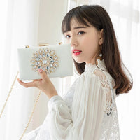 Women Clutch Bag Wedding Clutch Purse Bridal Evening Crystal Summer Bags for Women Luxury Small Crossbody Bags