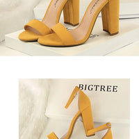 Sexy High Heels Women Pumps Comfort Women Shoes Block Heels Ladies Shoes Buckle Women Heels Female Shoes Women Sandals