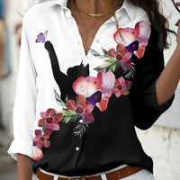Elegant Fashion Women Shirt Loose Long Sleeve Shirt Women Casual Women Tops.