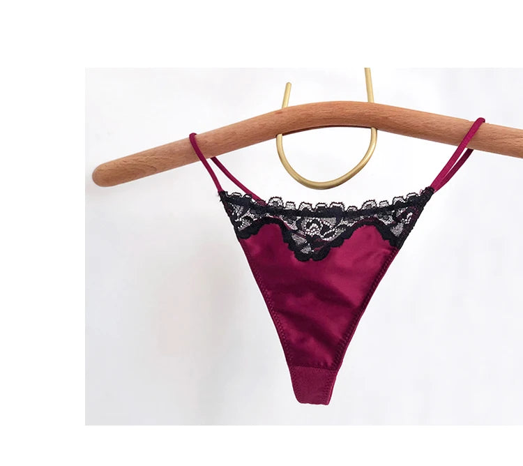 Lace Girls G string Sexy Panties Women Underwear Briefs Hollow Out Thong High Quality Seamless Underpants Lingerie Intimates