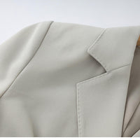 Women's Elegant Long coat Design Solid Color Suit Jacket, Elevated Fashion Feminine Fine Fabric Business Casual Natalia Home Fashion    Natalia Home Fashion