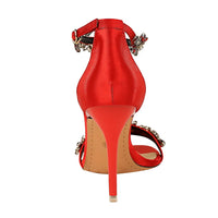 Open Toe Rhinestones Sandals Women New Designer Sexy High Heels Sandals Female Shoes Summer Heeled Sandals