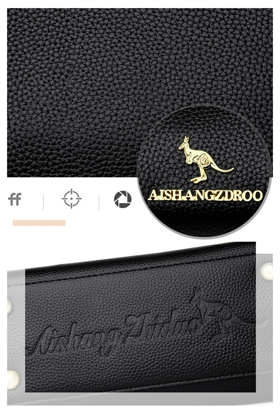 Large Capacity Casual Tote Bag Leather Shoulder Crossbody Bags for Women Designer Handbag