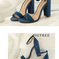 Sexy High Heels Women Pumps Comfort Women Shoes Block Heels Ladies Shoes Buckle Women Heels Female Shoes Women Sandals